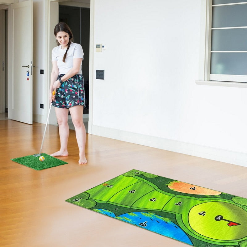 Soft Golf Game Mat Set - Indoor or Outdoor