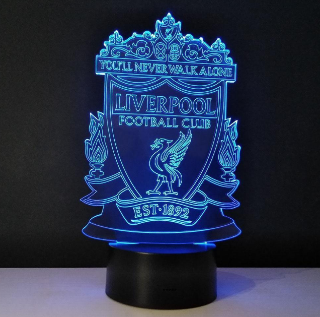 3D Liverpool FC LED Colour Changing Lamp - Illuminate Your Support for the Reds!