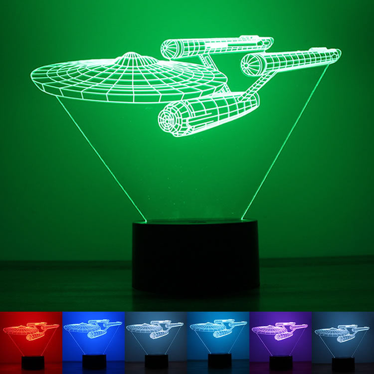Star Trek 3D LED Light / Lamp with  Smart Bluetooth Speaker