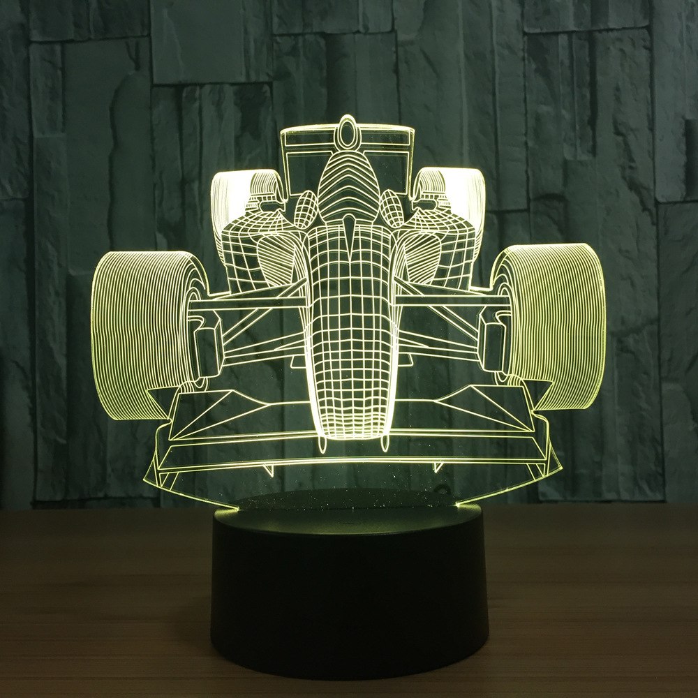 Formula 1 Very Cool 3D Light - Colour changing - USB Charging