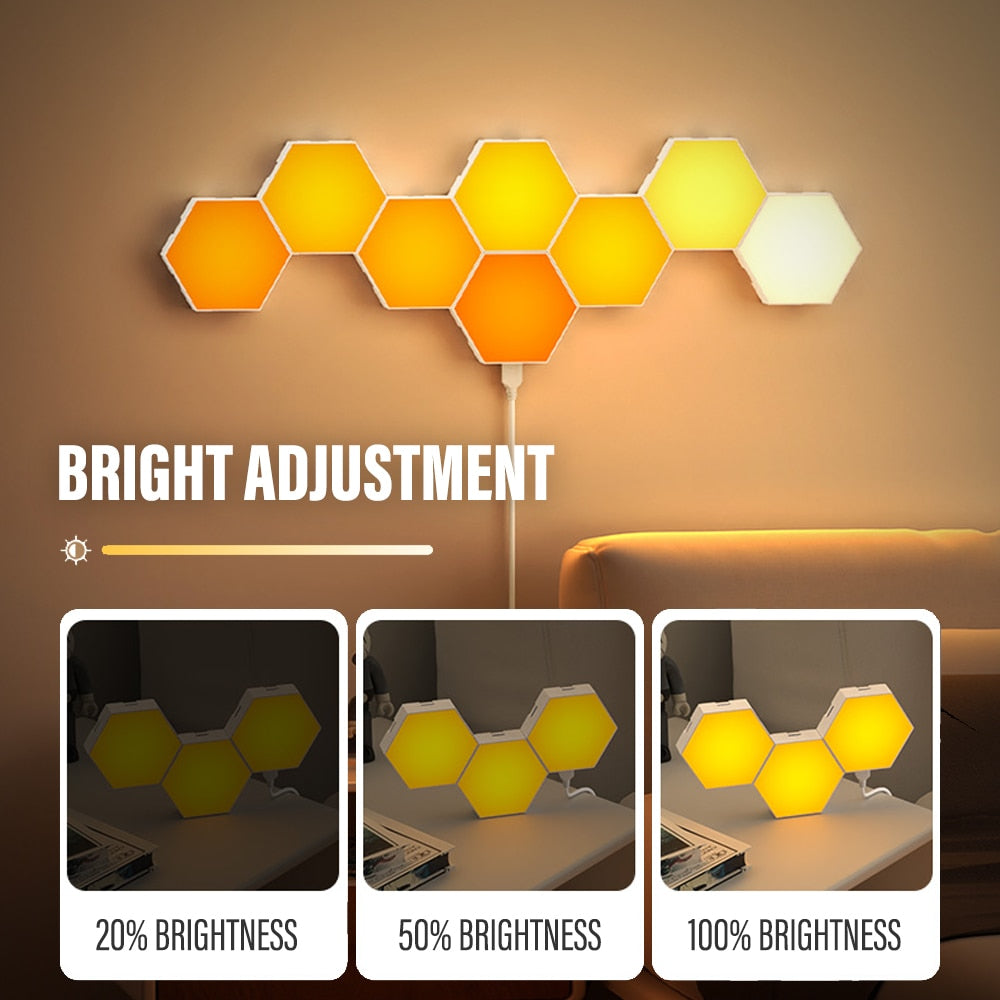 LED Hexagon Indoor Wall Lights - The Cool New Trend in Home / Office Lighting
